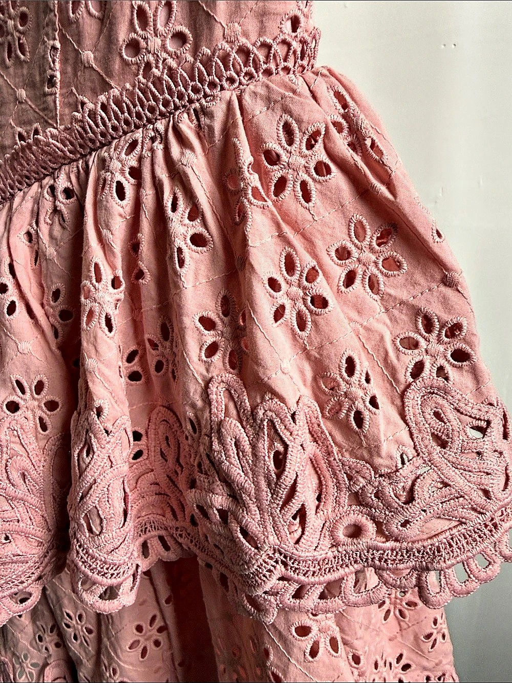NBD Eyelet Lace Mini Dress in Pink Size Small Like New - Picture 6 of 11